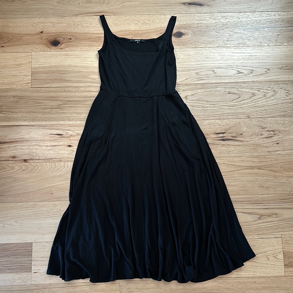 Quince Black A-line Dress